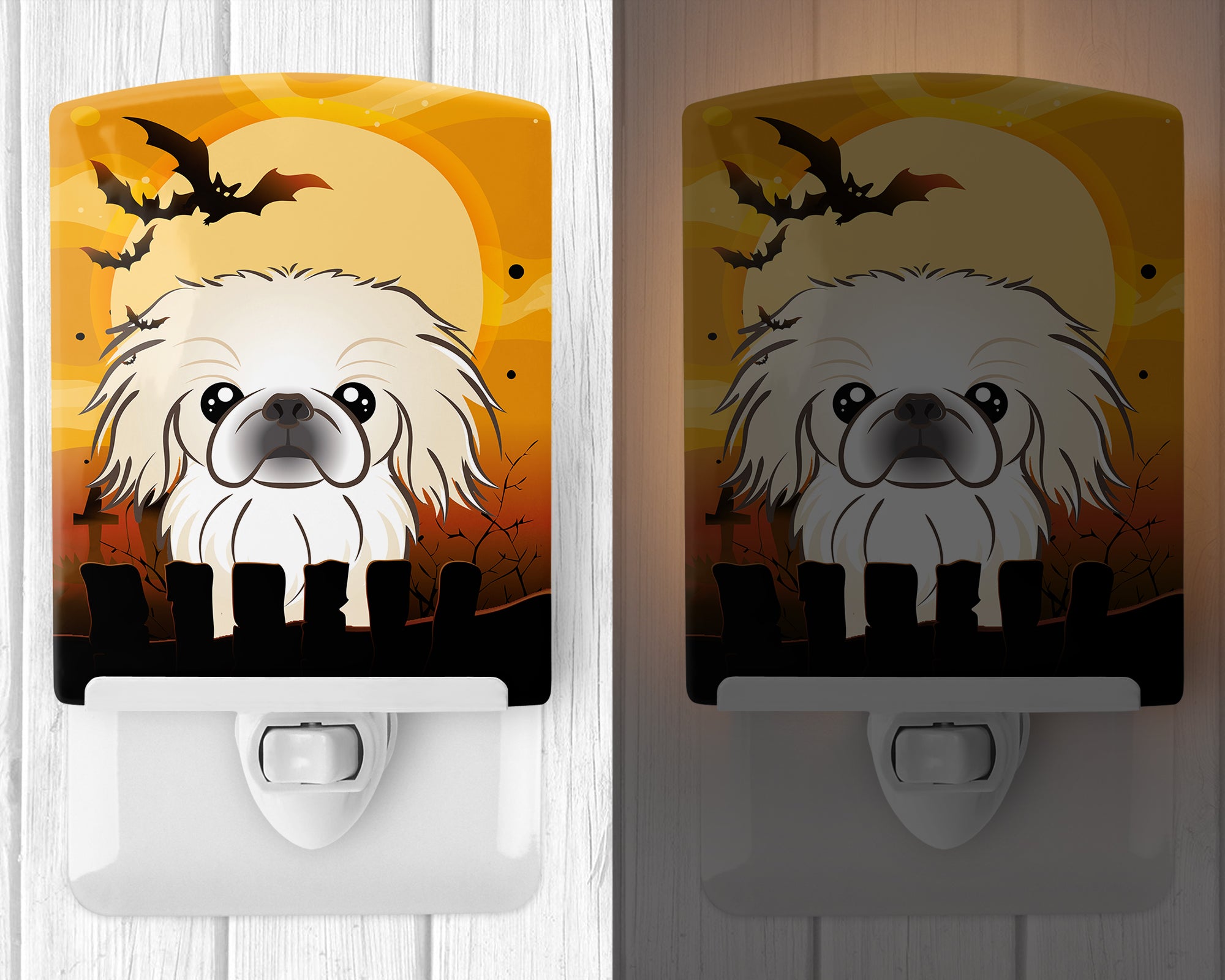 Halloween Pekingese Ceramic Night Light BB1779CNL - the-store.com