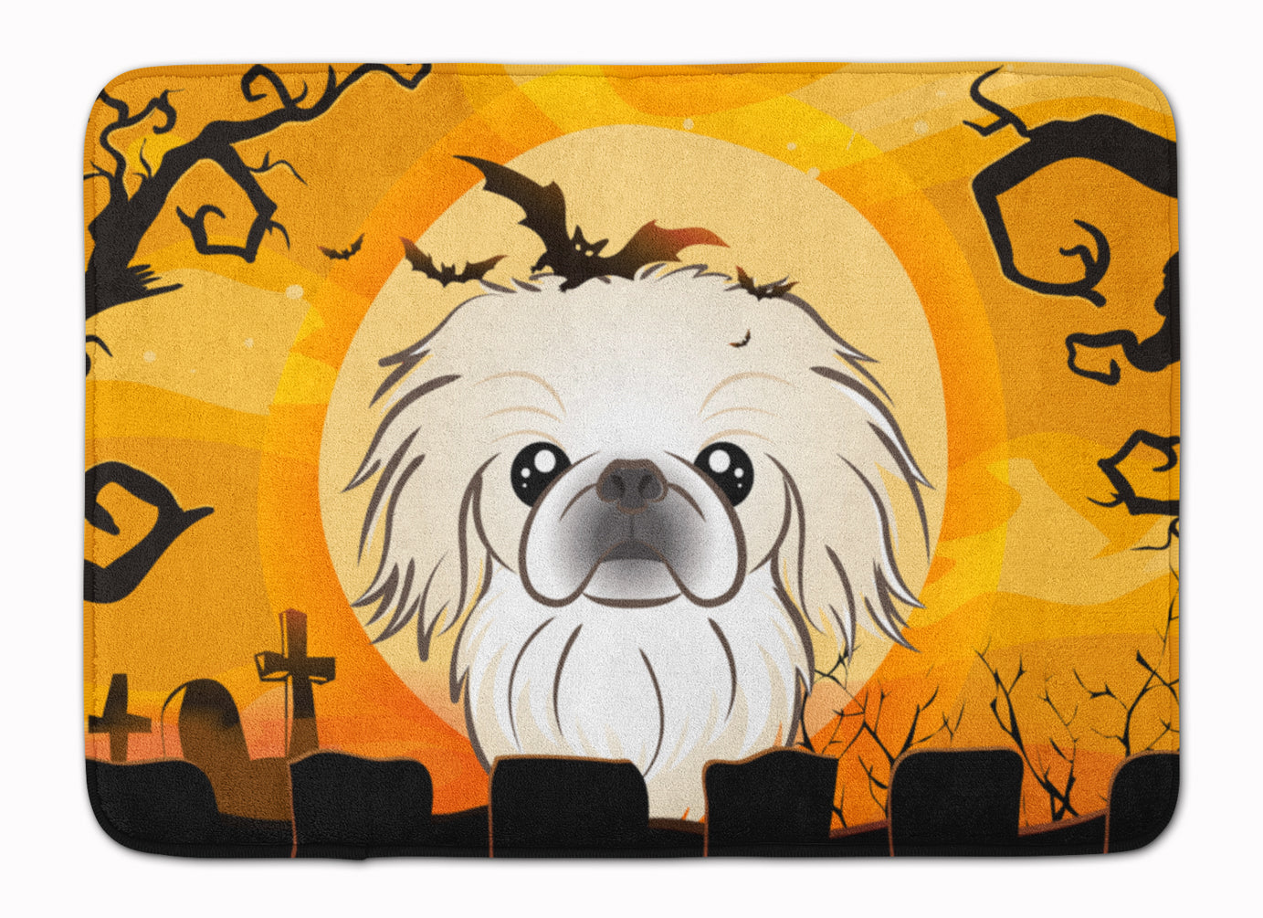 Halloween Pekingese Machine Washable Memory Foam Mat BB1779RUG - the-store.com