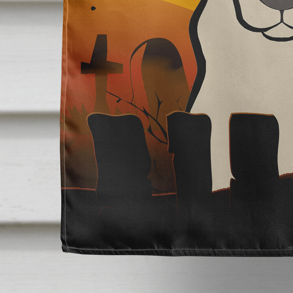 Halloween Yellow Labrador Flag Canvas House Size BB1780CHF  the-store.com.