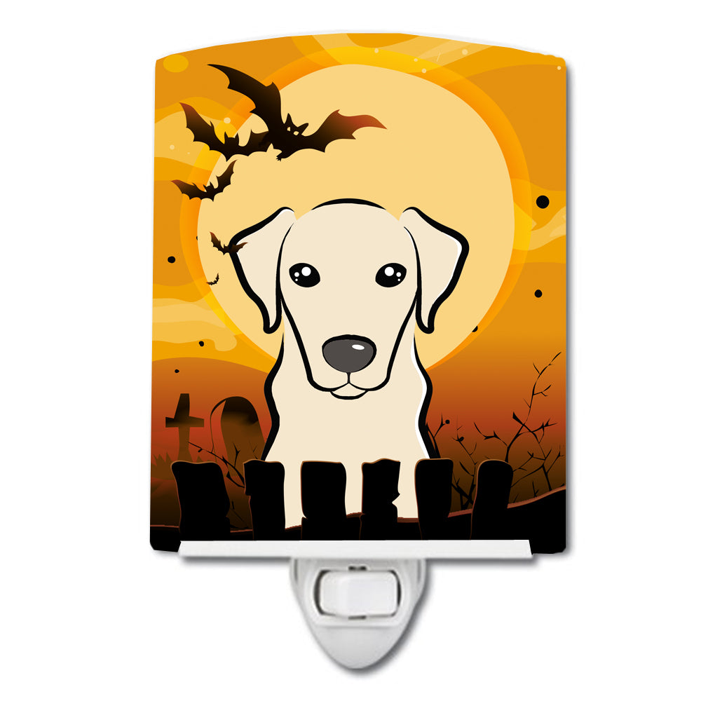 Halloween Yellow Labrador Ceramic Night Light BB1780CNL - the-store.com