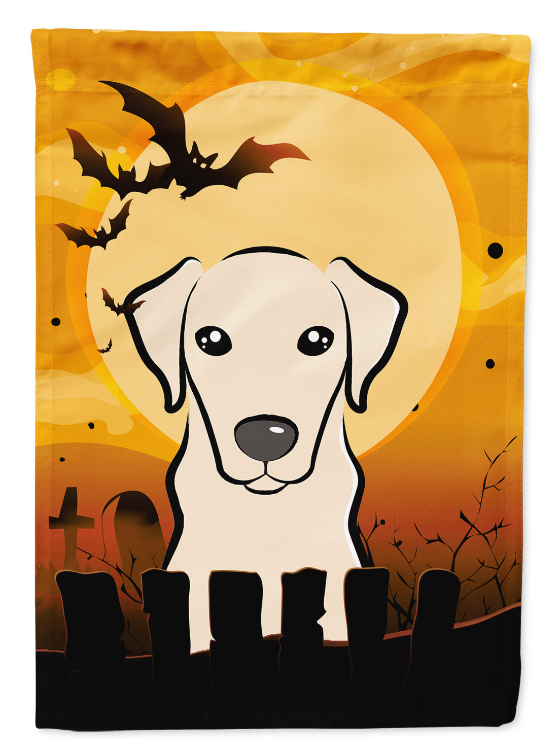 Halloween Yellow Labrador Flag Garden Size BB1780GF.