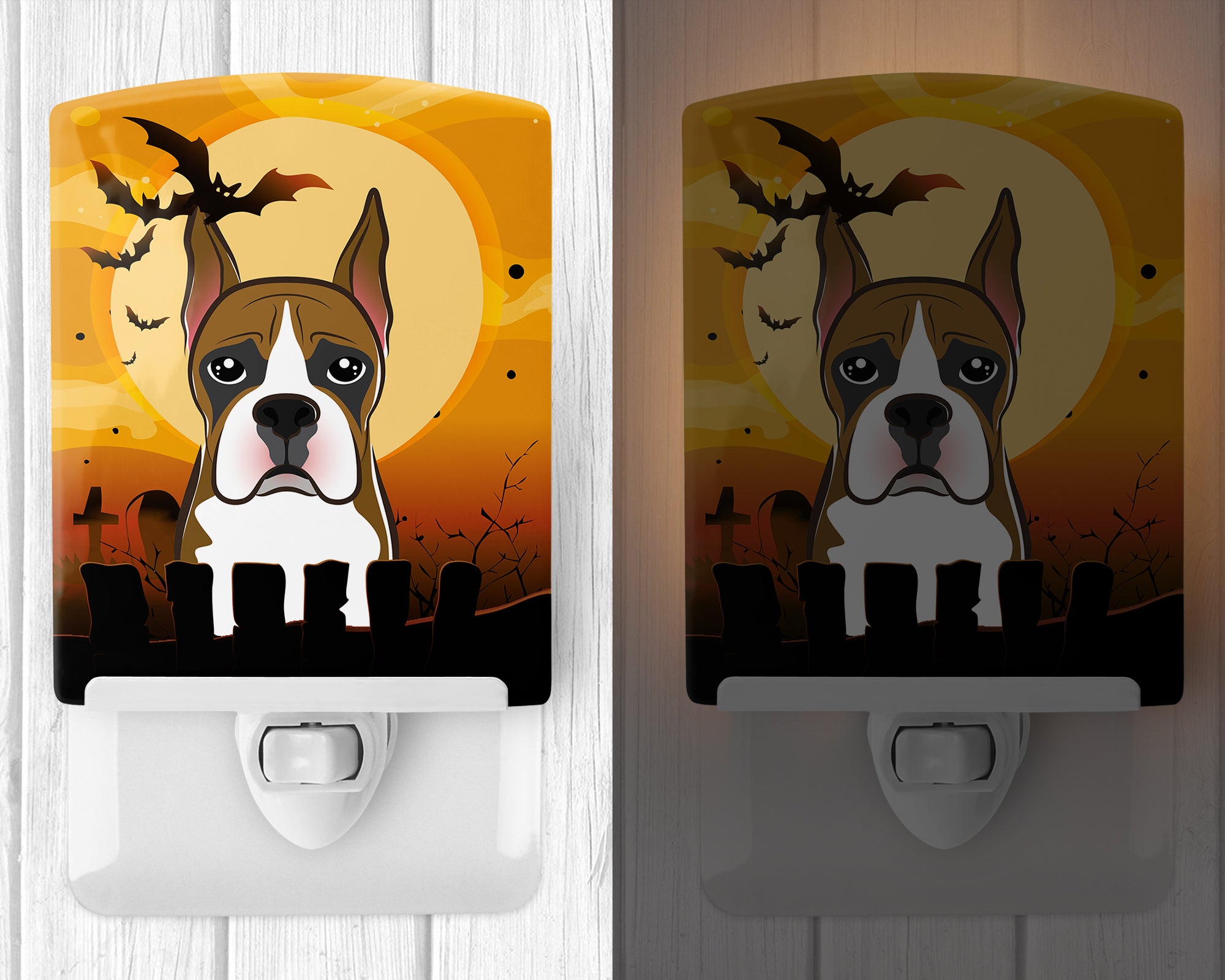 Halloween Boxer Ceramic Night Light BB1781CNL - the-store.com