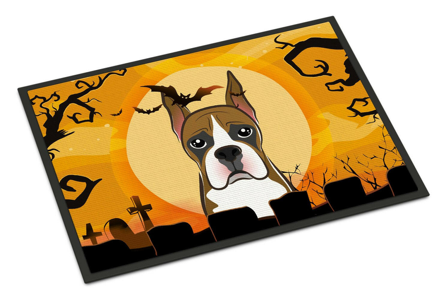 Halloween Boxer Indoor or Outdoor Mat 18x27 BB1781MAT - the-store.com