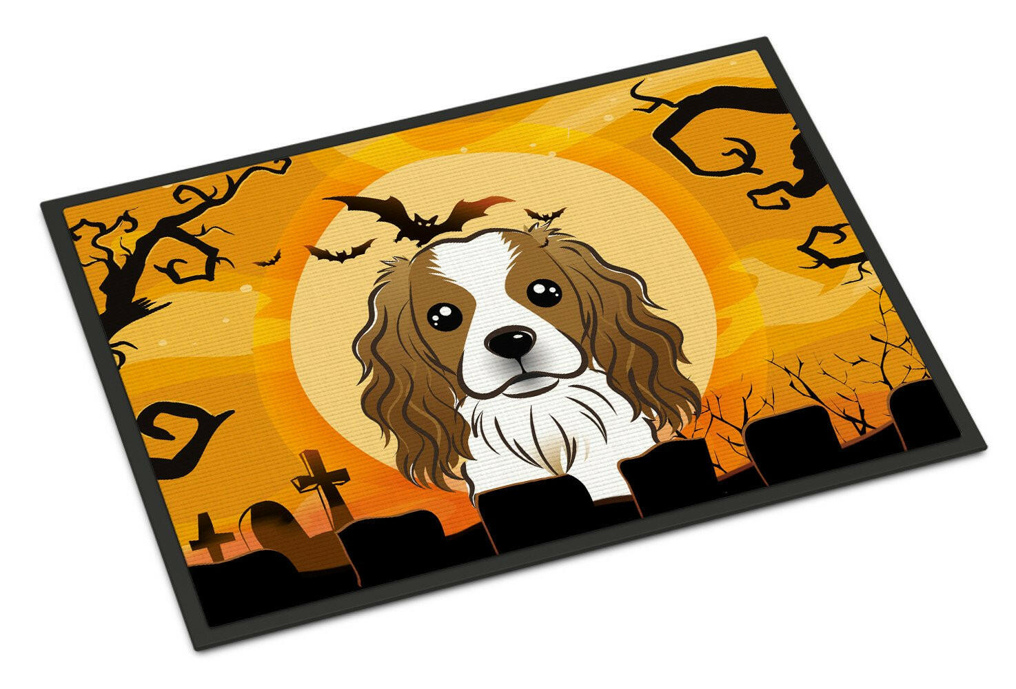 Halloween Cavalier Spaniel Indoor or Outdoor Mat 18x27 BB1782MAT - the-store.com