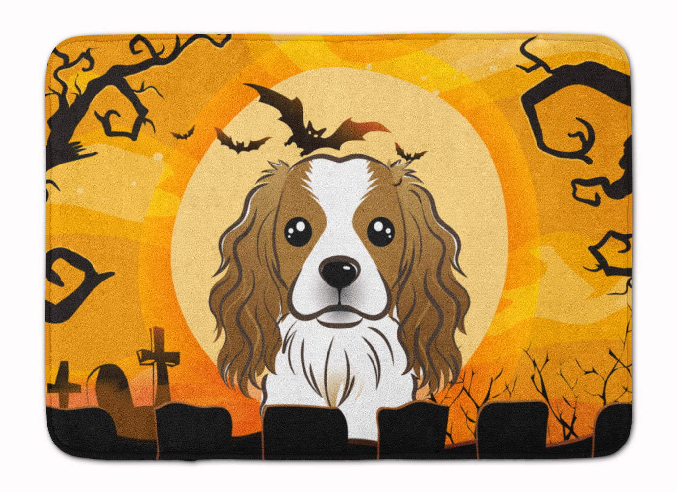 Halloween Cavalier Spaniel Machine Washable Memory Foam Mat BB1782RUG - the-store.com