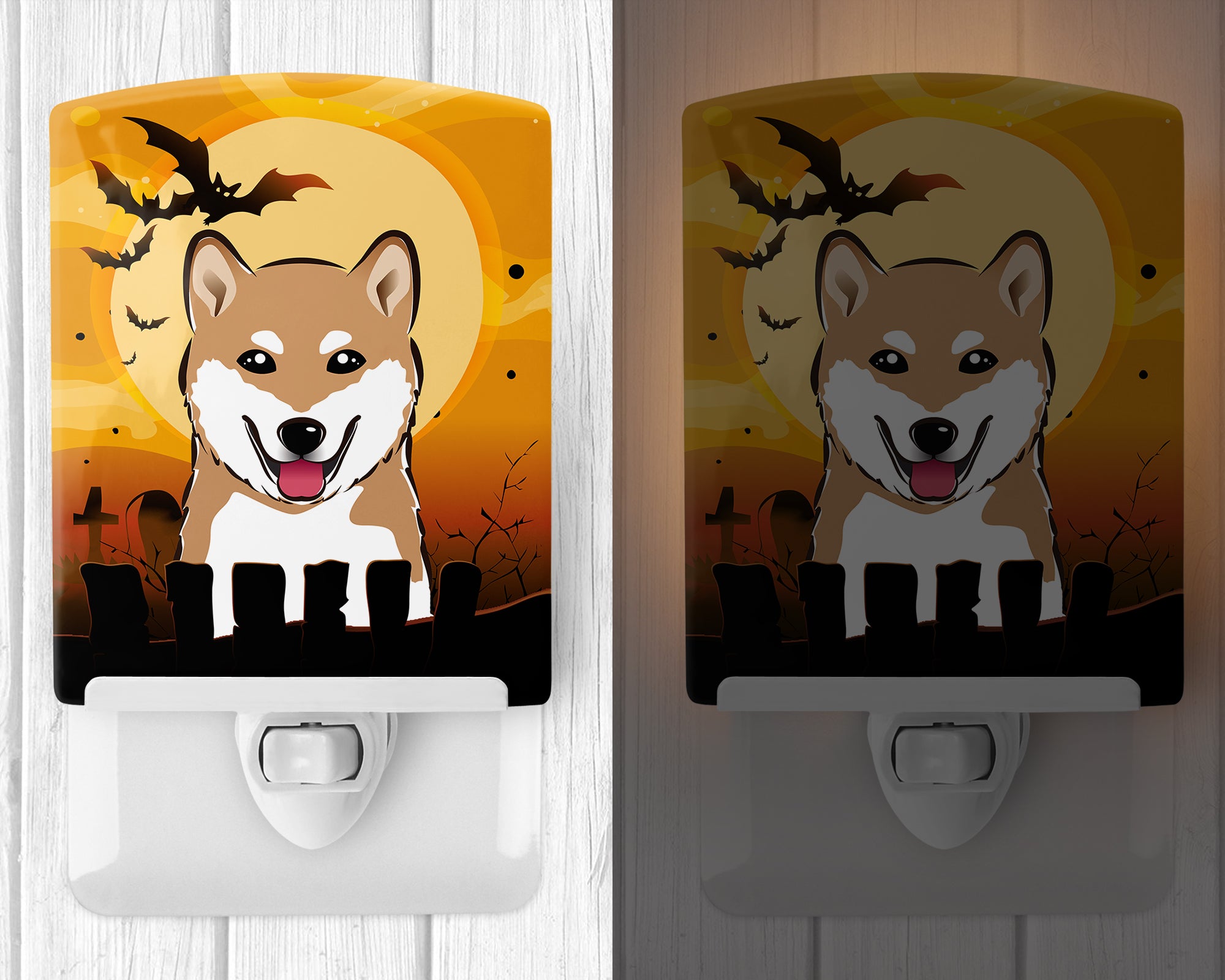 Halloween Shiba Inu Ceramic Night Light BB1783CNL - the-store.com