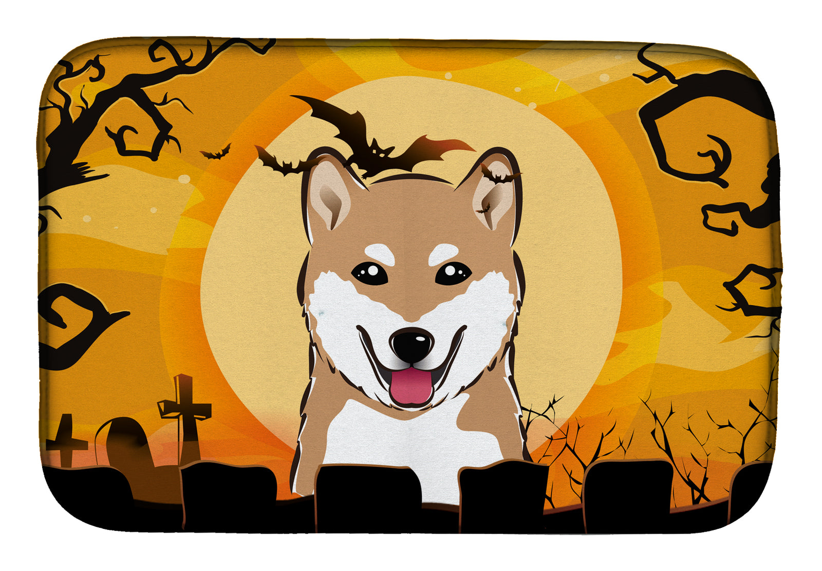 Halloween Shiba Inu Dish Drying Mat BB1783DDM  the-store.com.