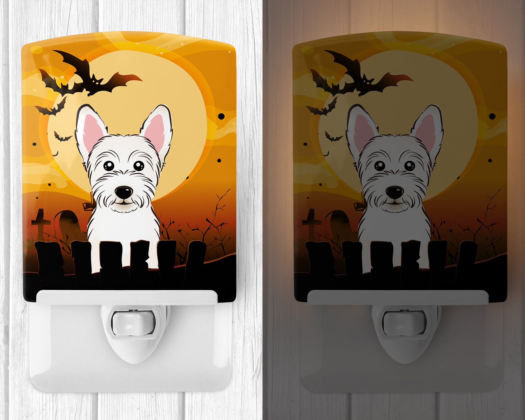 Halloween Westie Ceramic Night Light BB1784CNL - the-store.com