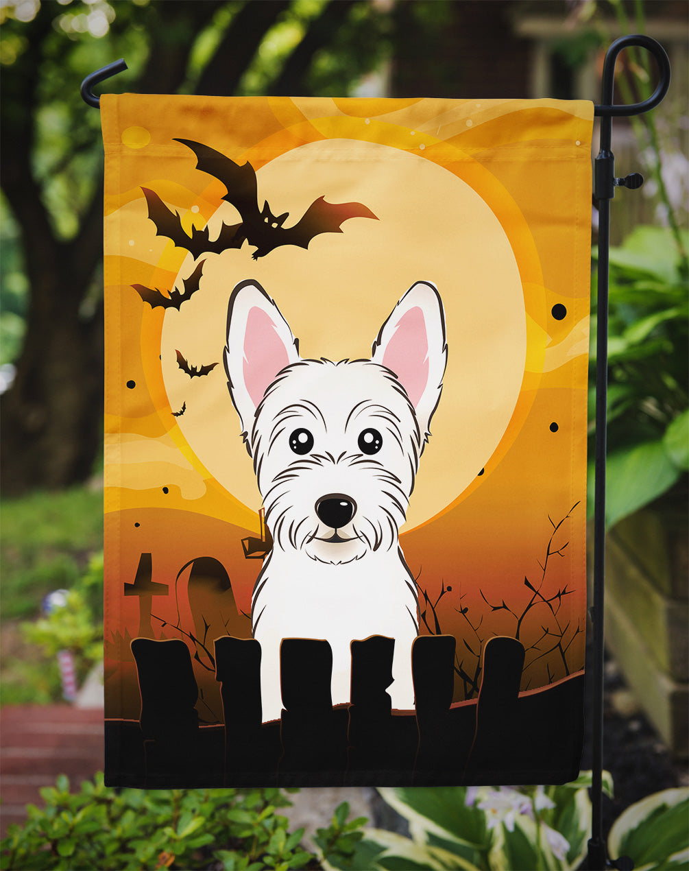 Halloween Westie Flag Garden Size BB1784GF.