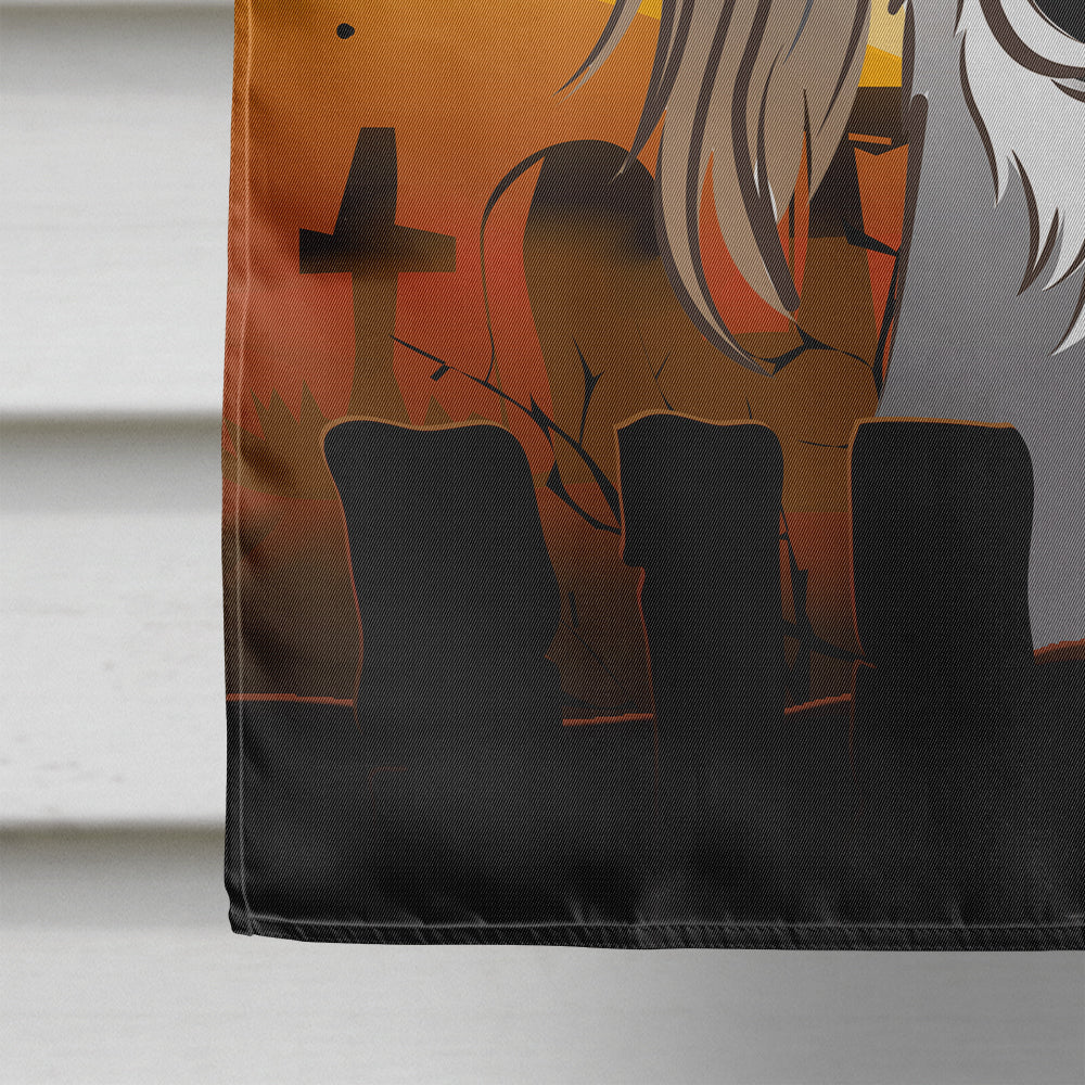 Halloween Saluki Flag Canvas House Size BB1787CHF  the-store.com.