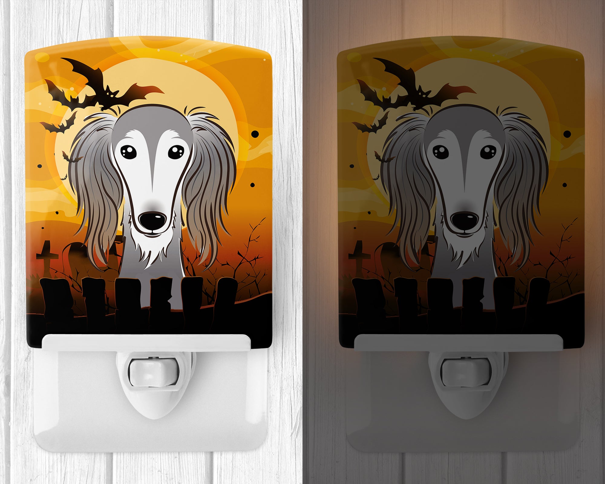 Halloween Saluki Ceramic Night Light BB1787CNL - the-store.com