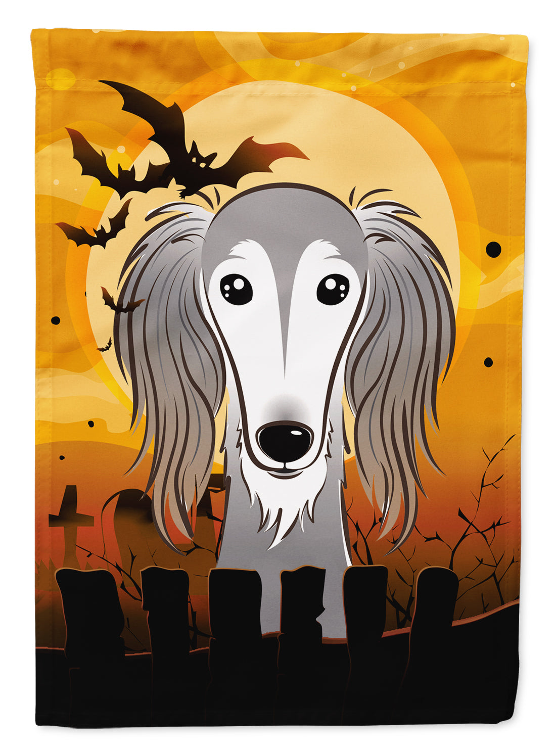 Halloween Saluki Flag Garden Size BB1787GF.