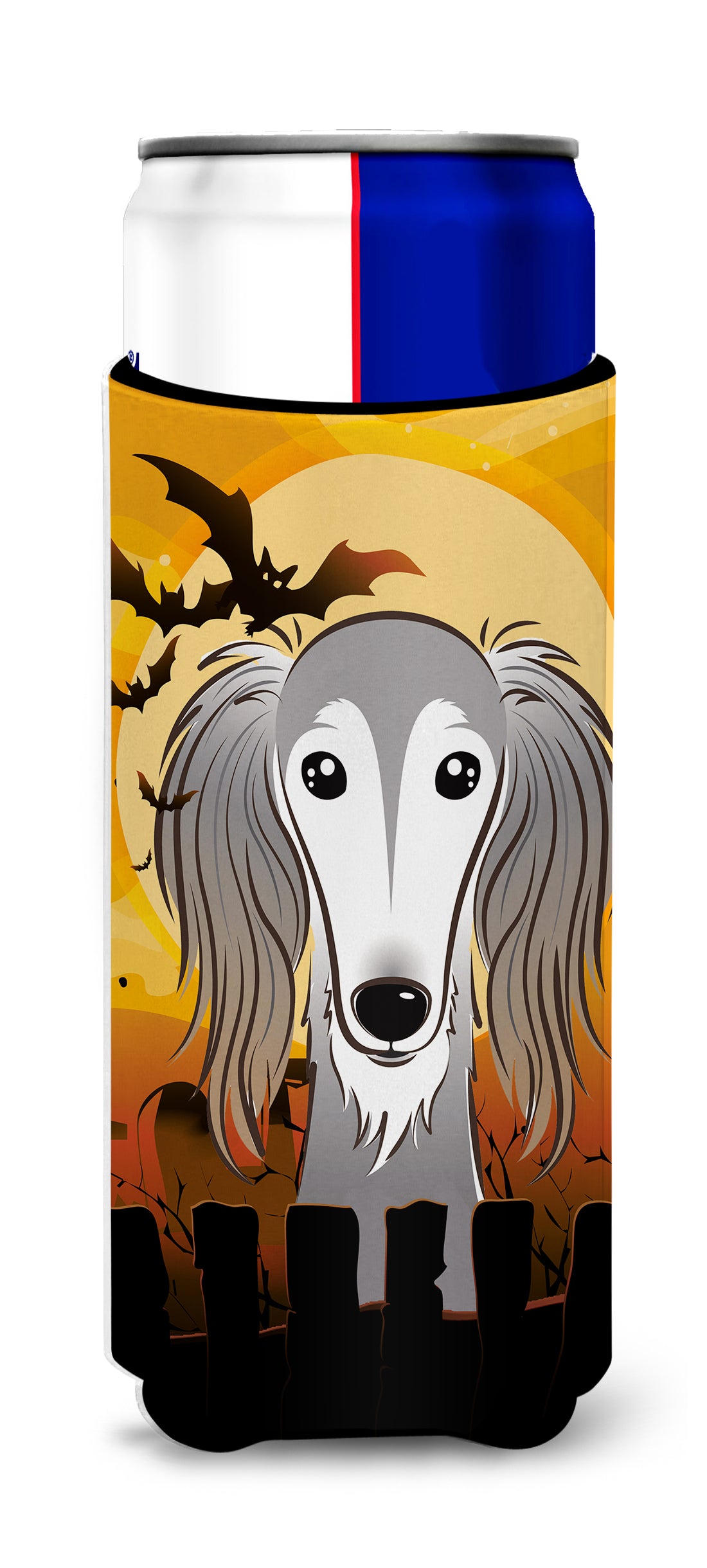 Halloween Saluki Ultra Beverage Insulators for slim cans BB1787MUK  the-store.com.