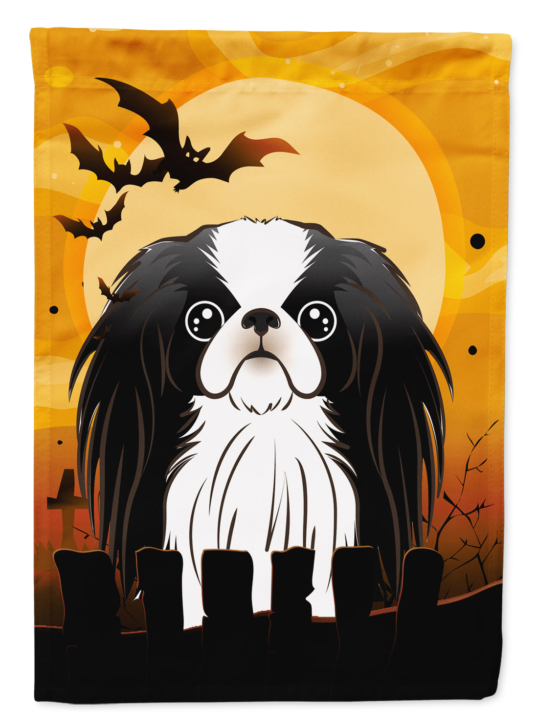 Halloween Japanese Chin Flag Garden Size BB1788GF.