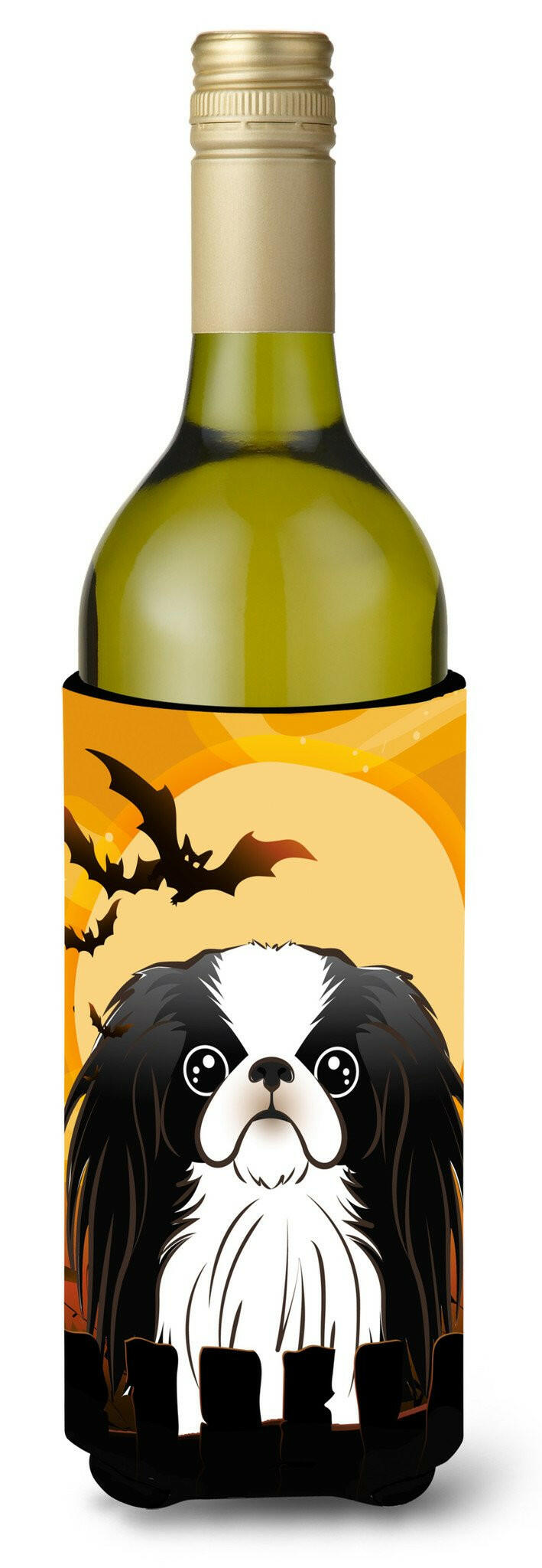 Halloween Japanese Chin Wine Bottle Beverage Insulator Hugger BB1788LITERK by Caroline's Treasures