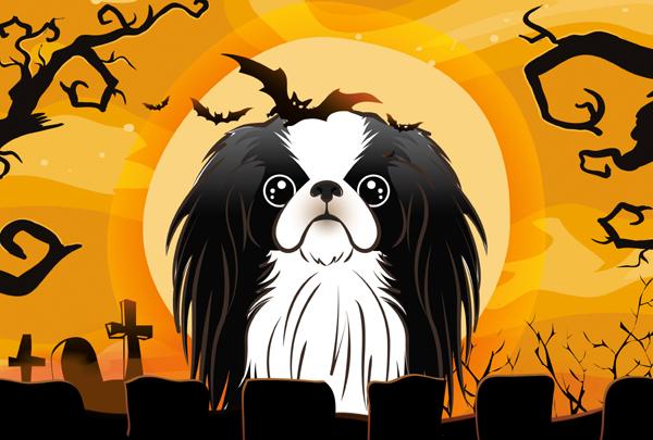 Halloween Japanese Chin Fabric Placemat BB1788PLMT by Caroline's Treasures