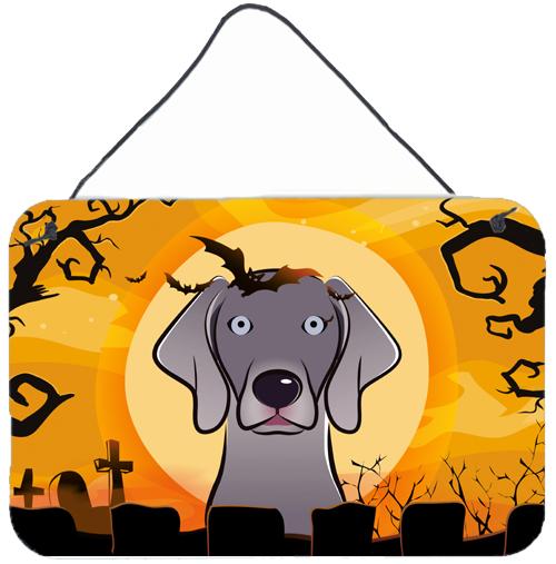 Halloween Weimaraner Wall or Door Hanging Prints BB1789DS812 by Caroline&#39;s Treasures