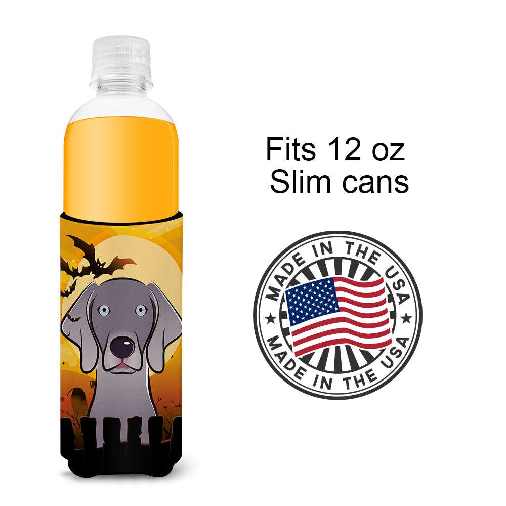 Halloween Weimaraner Ultra Beverage Insulators for slim cans BB1789MUK  the-store.com.