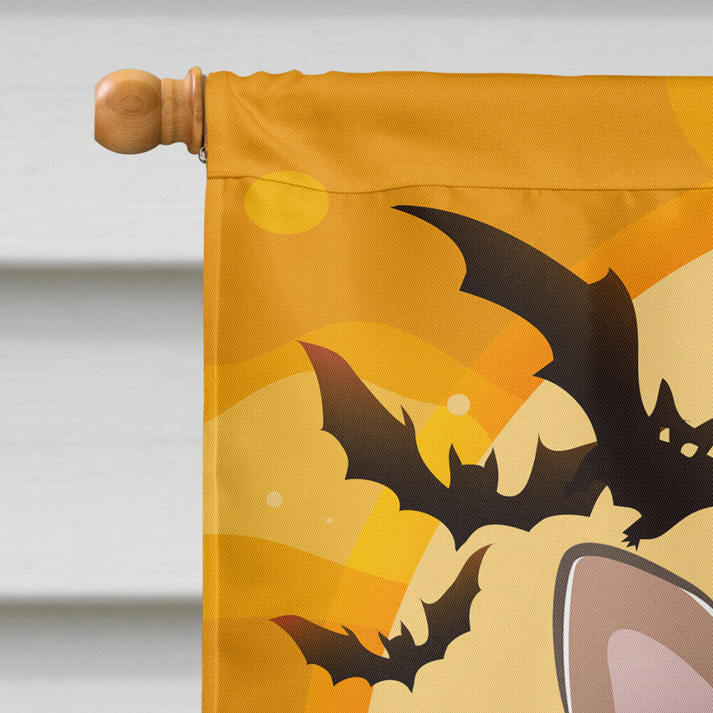 Halloween Yorkie Puppy Flag Canvas House Size BB1790CHF  the-store.com.