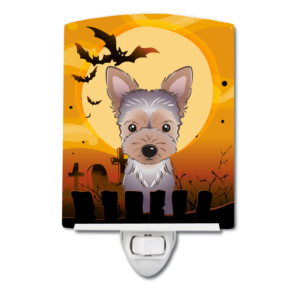 Halloween Yorkie Puppy Ceramic Night Light BB1790CNL - the-store.com