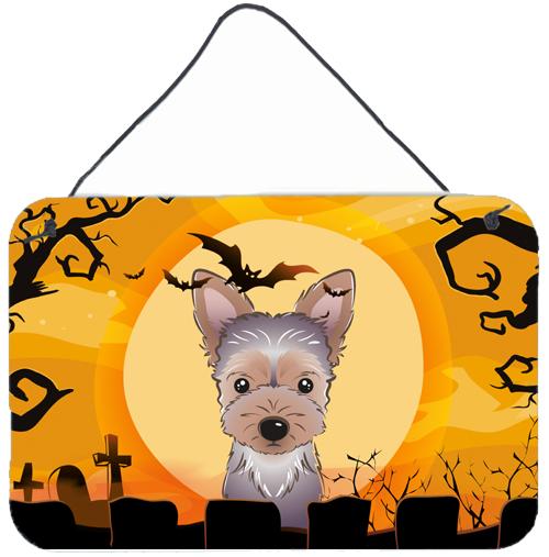 Halloween Yorkie Puppy Wall or Door Hanging Prints BB1790DS812 by Caroline's Treasures