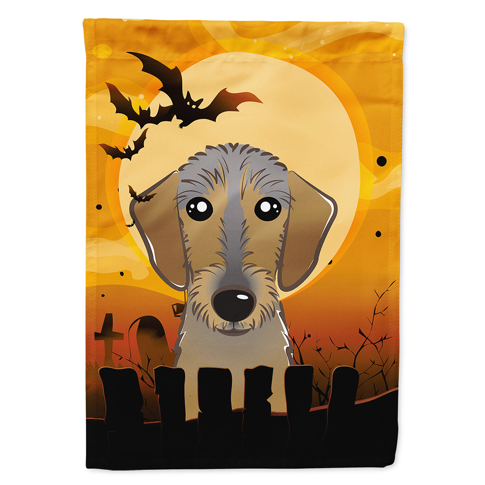 Halloween Wirehaired Dachshund Flag Canvas House Size BB1791CHF  the-store.com.