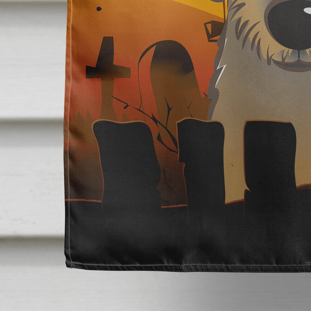 Halloween Wirehaired Dachshund Flag Canvas House Size BB1791CHF  the-store.com.