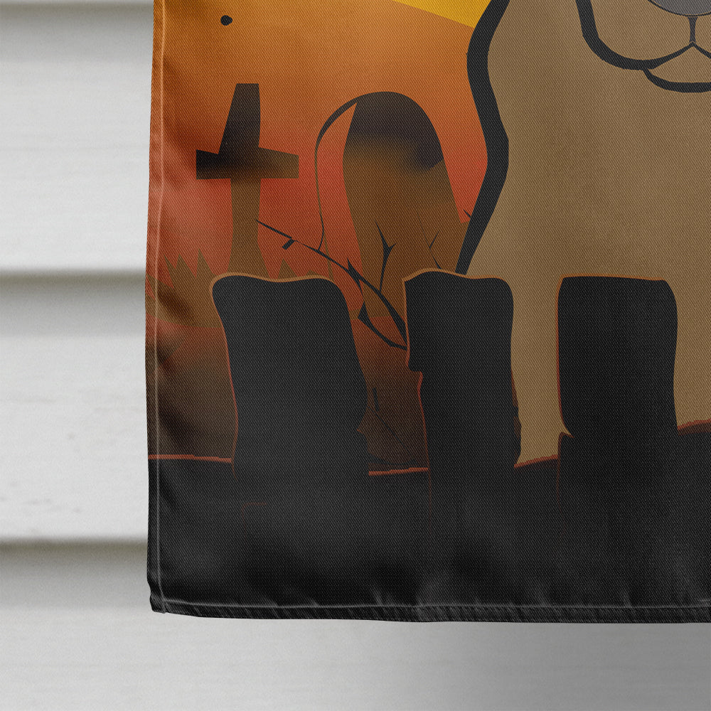 Halloween Chocolate Labrador Flag Canvas House Size BB1792CHF  the-store.com.