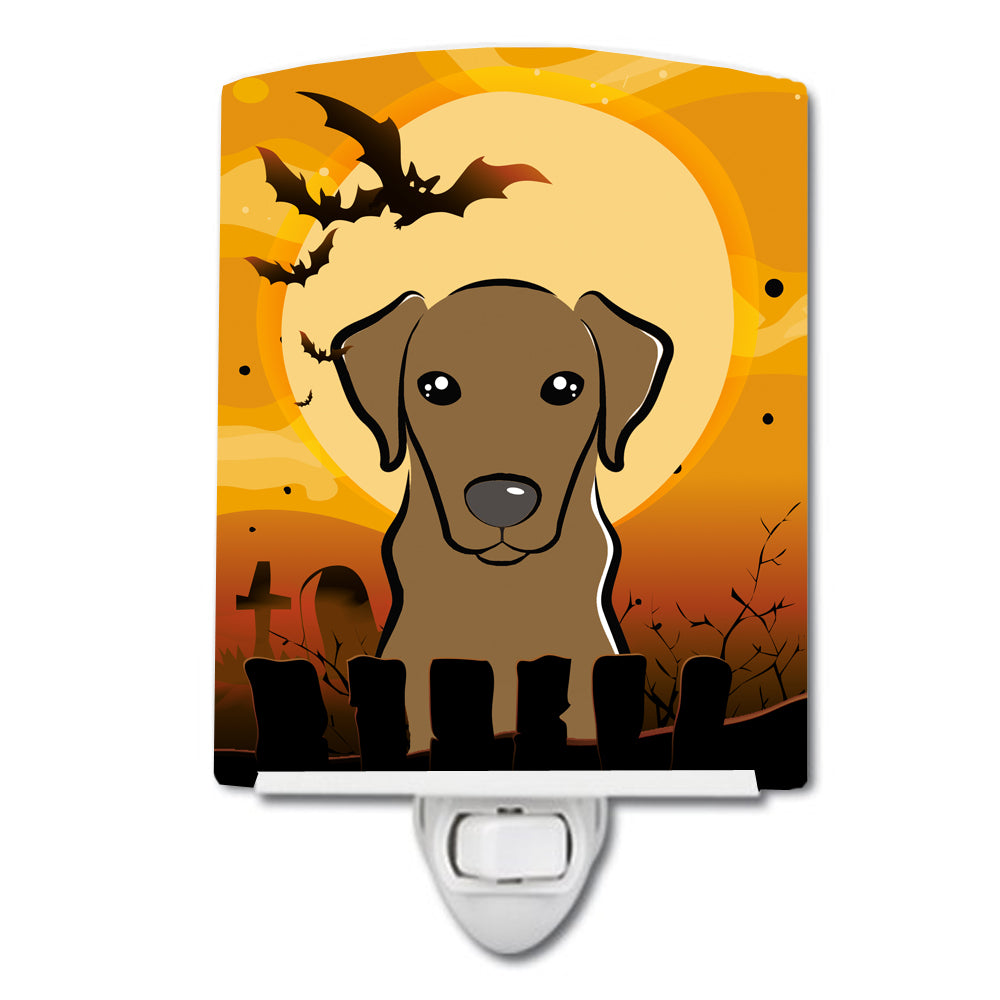 Halloween Chocolate Labrador Ceramic Night Light BB1792CNL - the-store.com