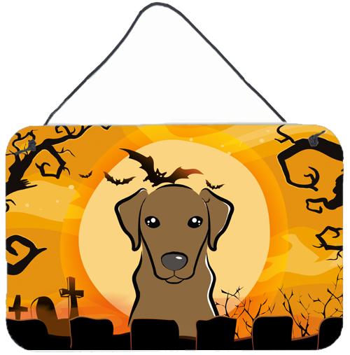 Halloween Chocolate Labrador Wall or Door Hanging Prints BB1792DS812 by Caroline&#39;s Treasures