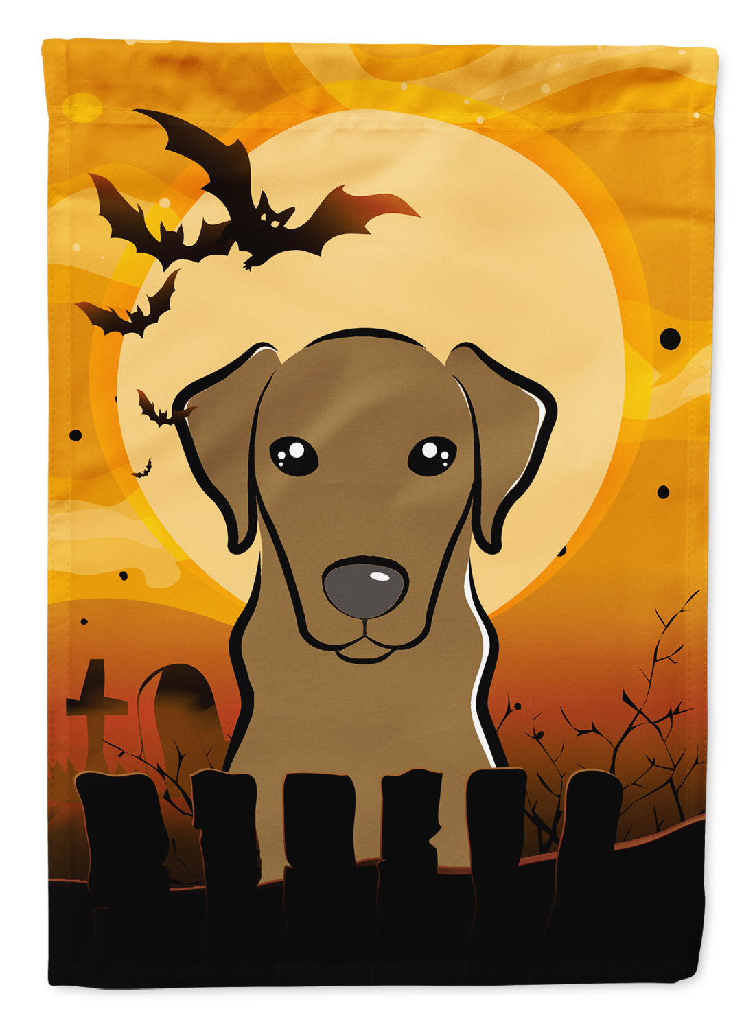 Halloween Chocolate Labrador Flag Garden Size BB1792GF.