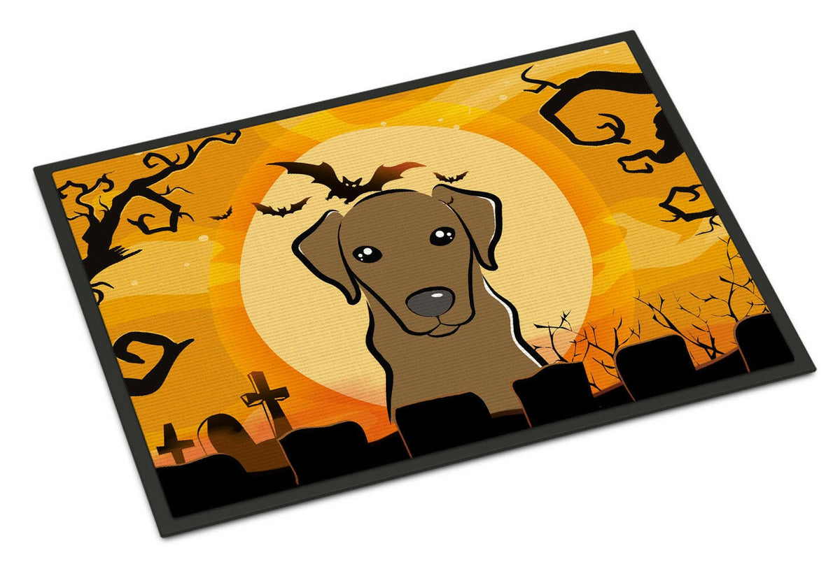 Halloween Chocolate Labrador Indoor or Outdoor Mat 18x27 BB1792MAT - the-store.com