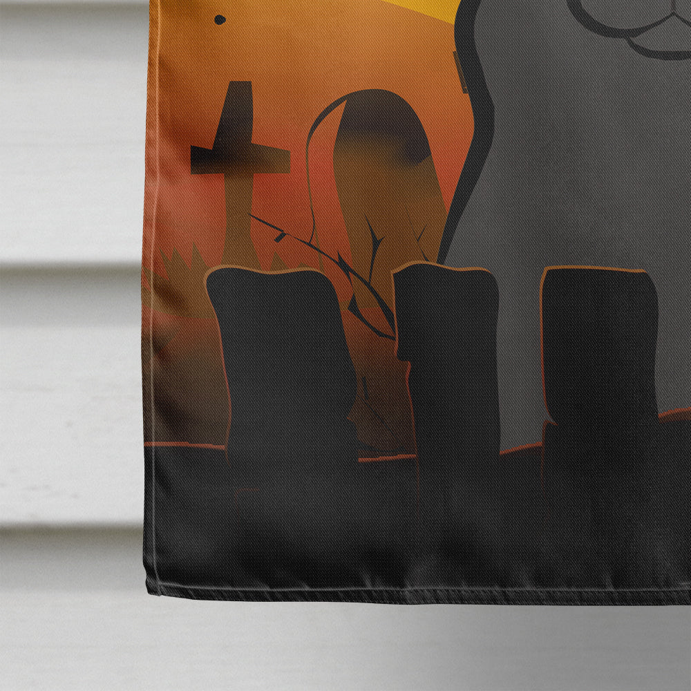 Halloween Black Labrador Flag Canvas House Size BB1793CHF  the-store.com.