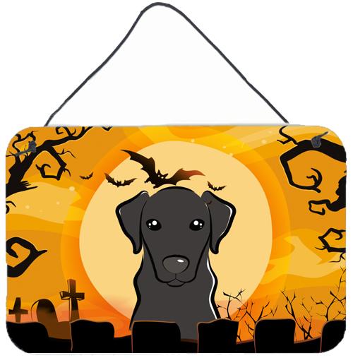 Halloween Black Labrador Wall or Door Hanging Prints BB1793DS812 by Caroline&#39;s Treasures