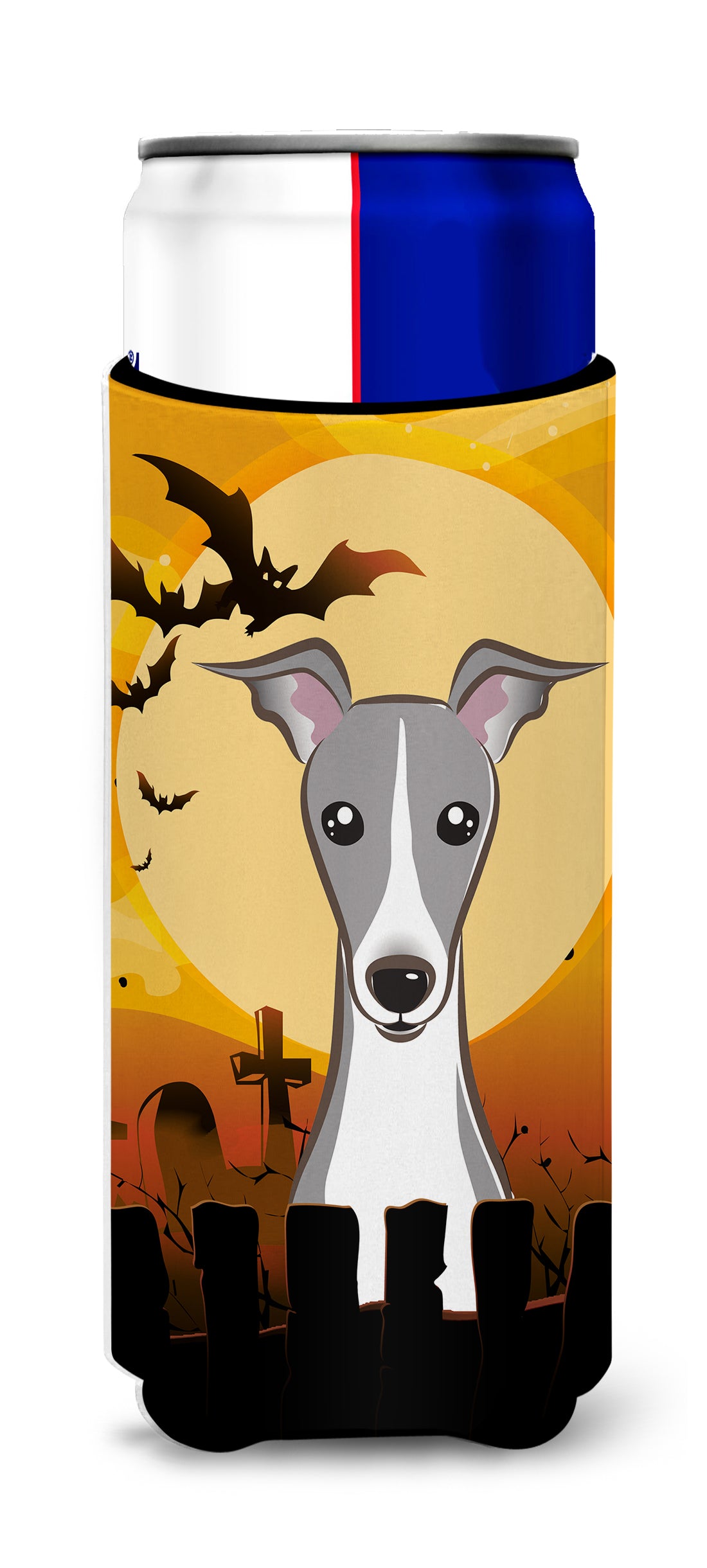 Halloween Italian Greyhound Ultra Beverage Insulators for slim cans BB1794MUK  the-store.com.