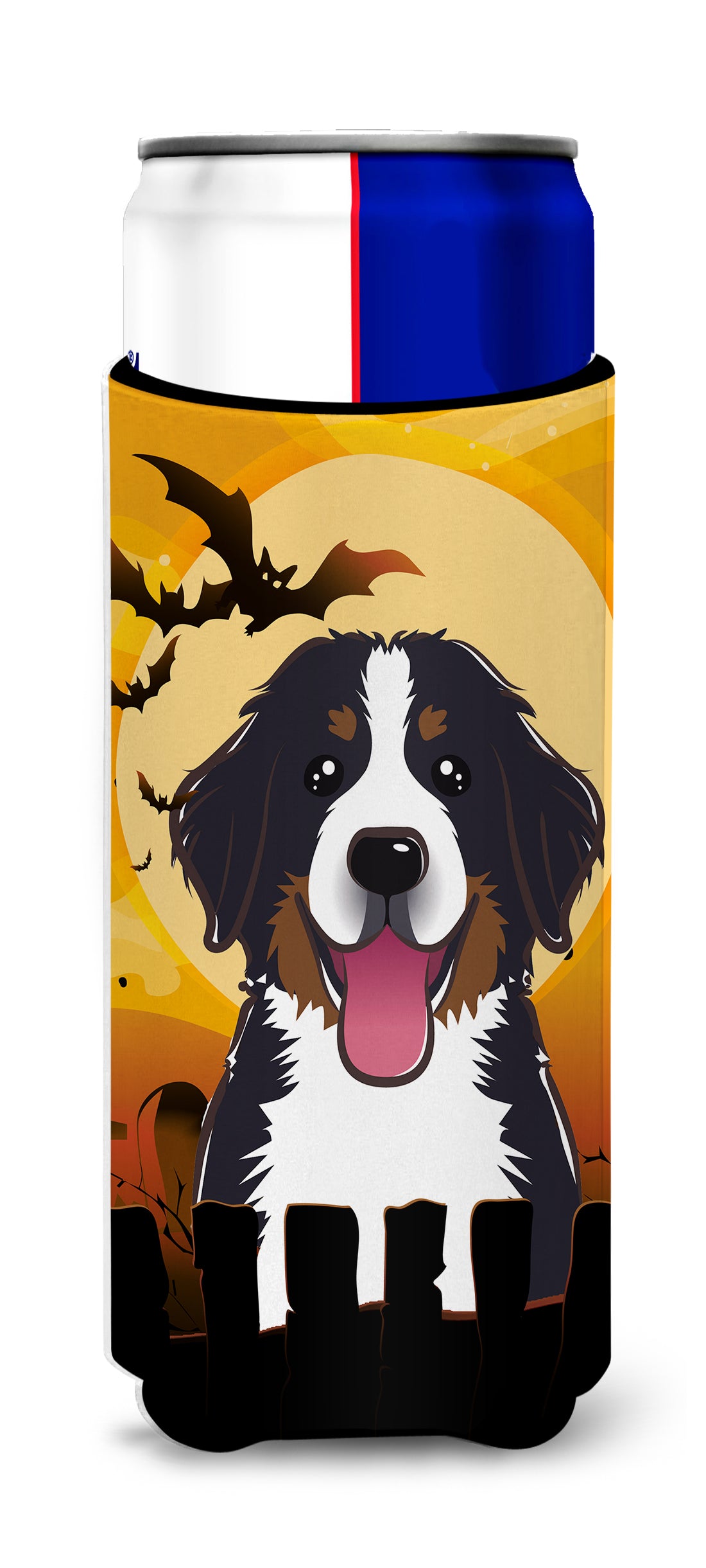 Halloween Bernese Mountain Dog Ultra Beverage Insulators for slim cans BB1795MUK  the-store.com.