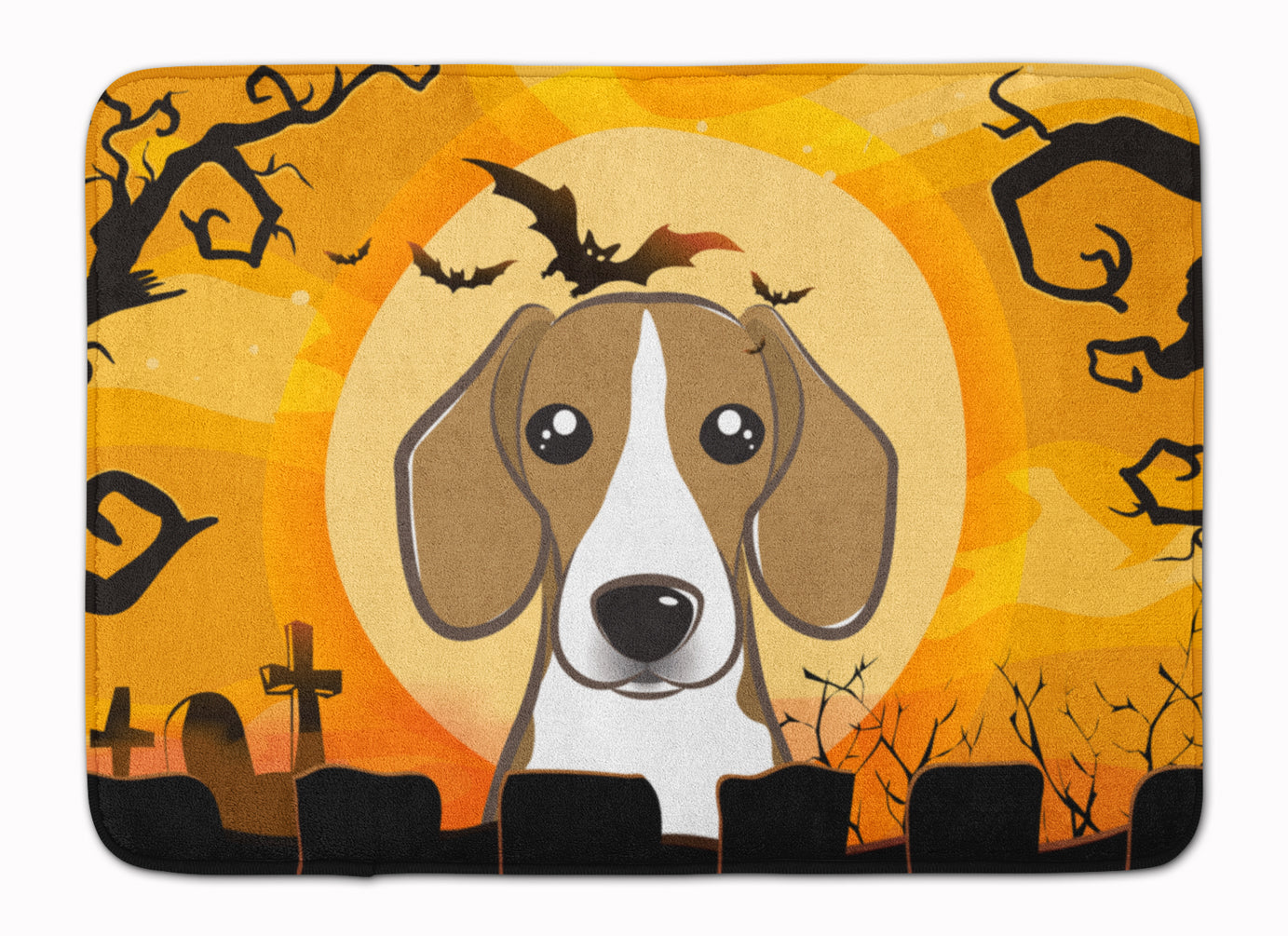 Halloween Beagle Machine Washable Memory Foam Mat BB1797RUG - the-store.com