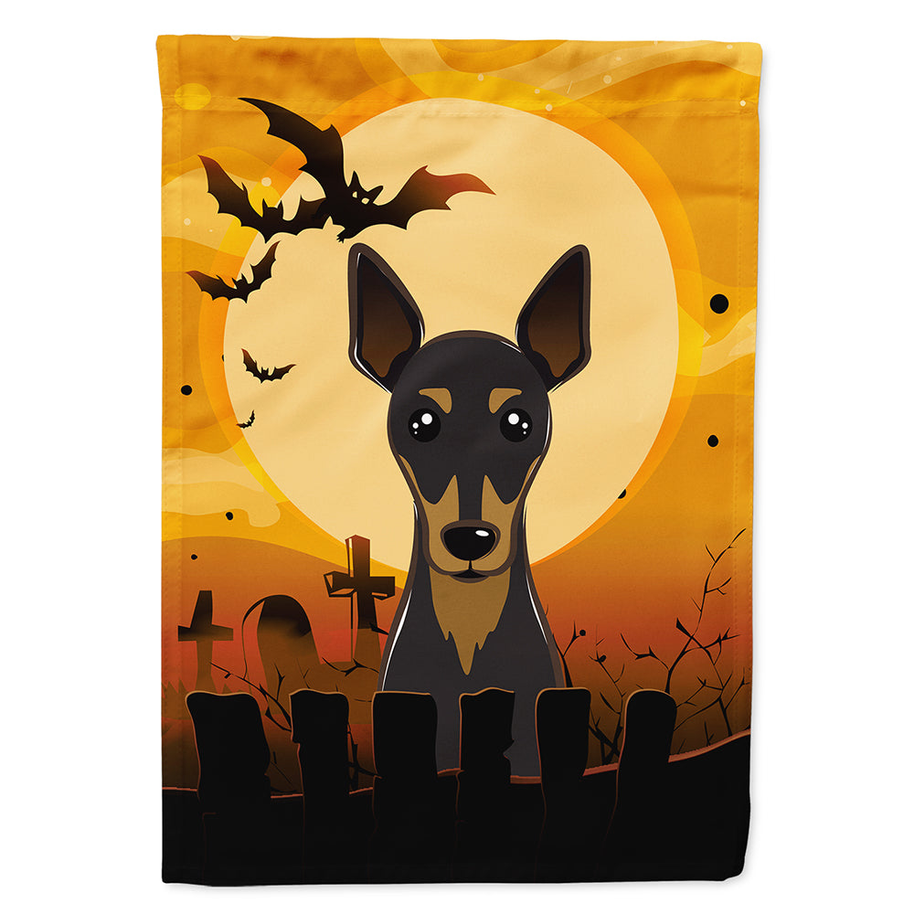 Halloween Min Pin Flag Canvas House Size BB1798CHF  the-store.com.