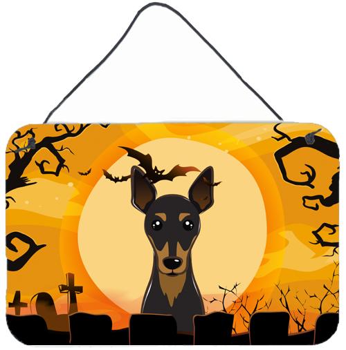 Halloween Min Pin Wall or Door Hanging Prints BB1798DS812 by Caroline&#39;s Treasures