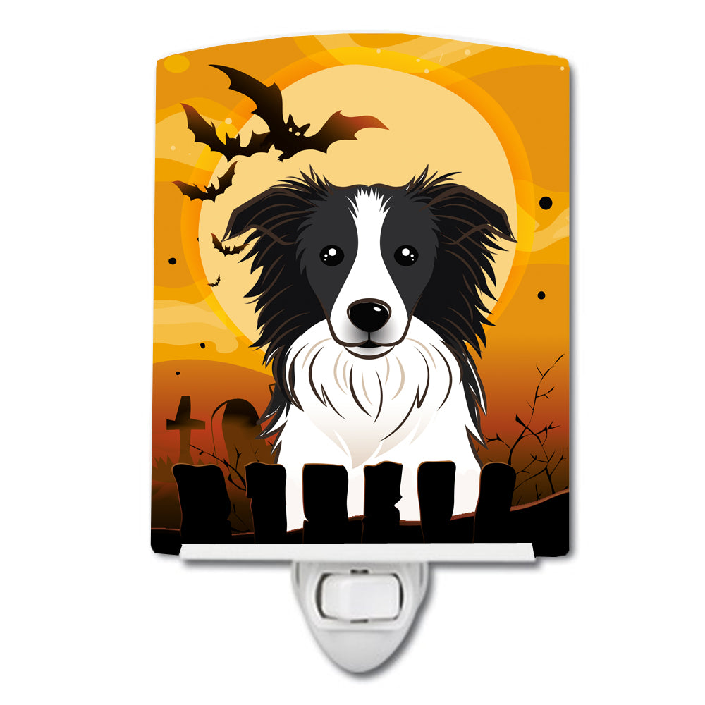 Halloween Border Collie Ceramic Night Light BB1799CNL - the-store.com