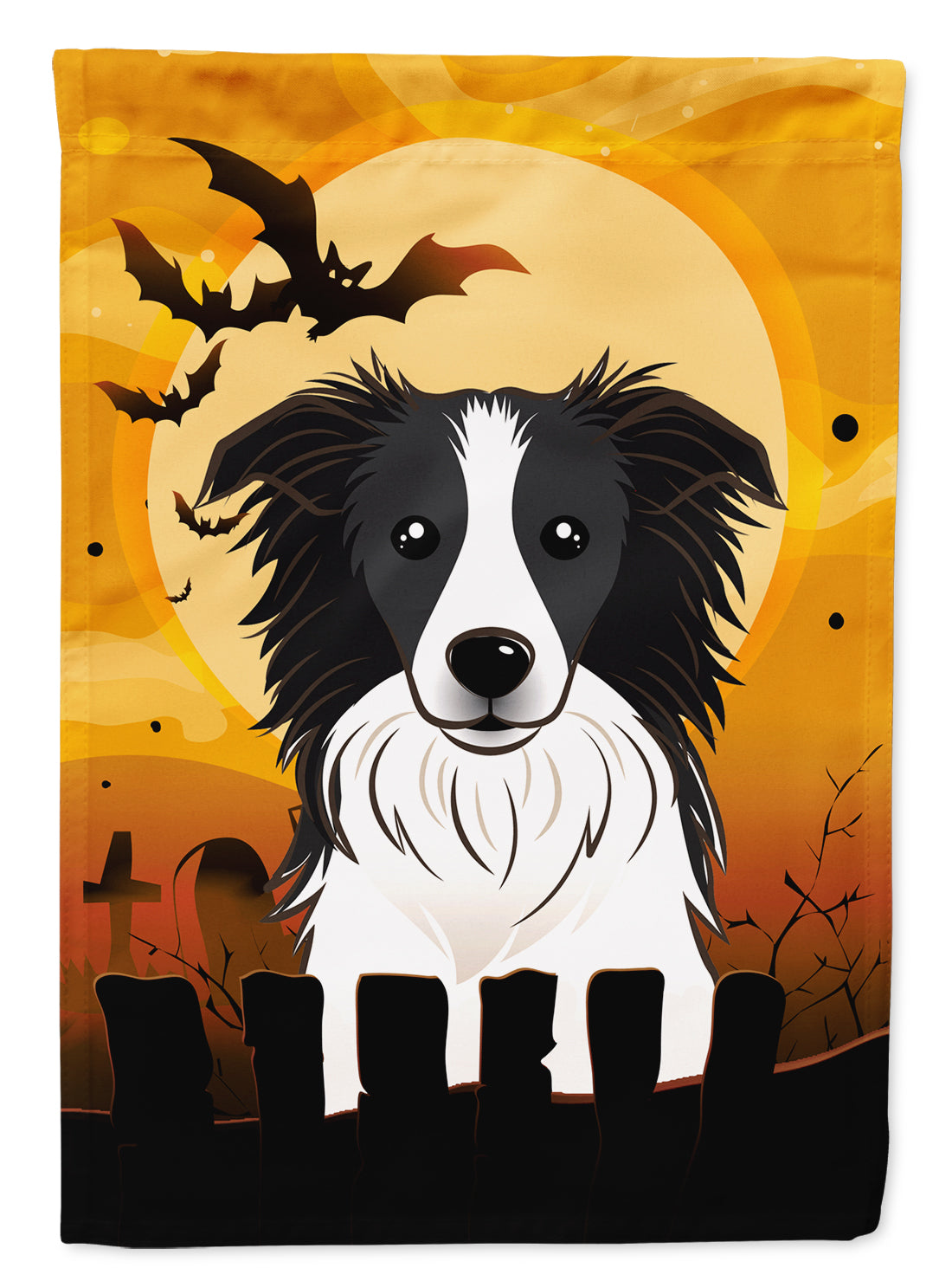 Halloween Border Collie Flag Garden Size BB1799GF.