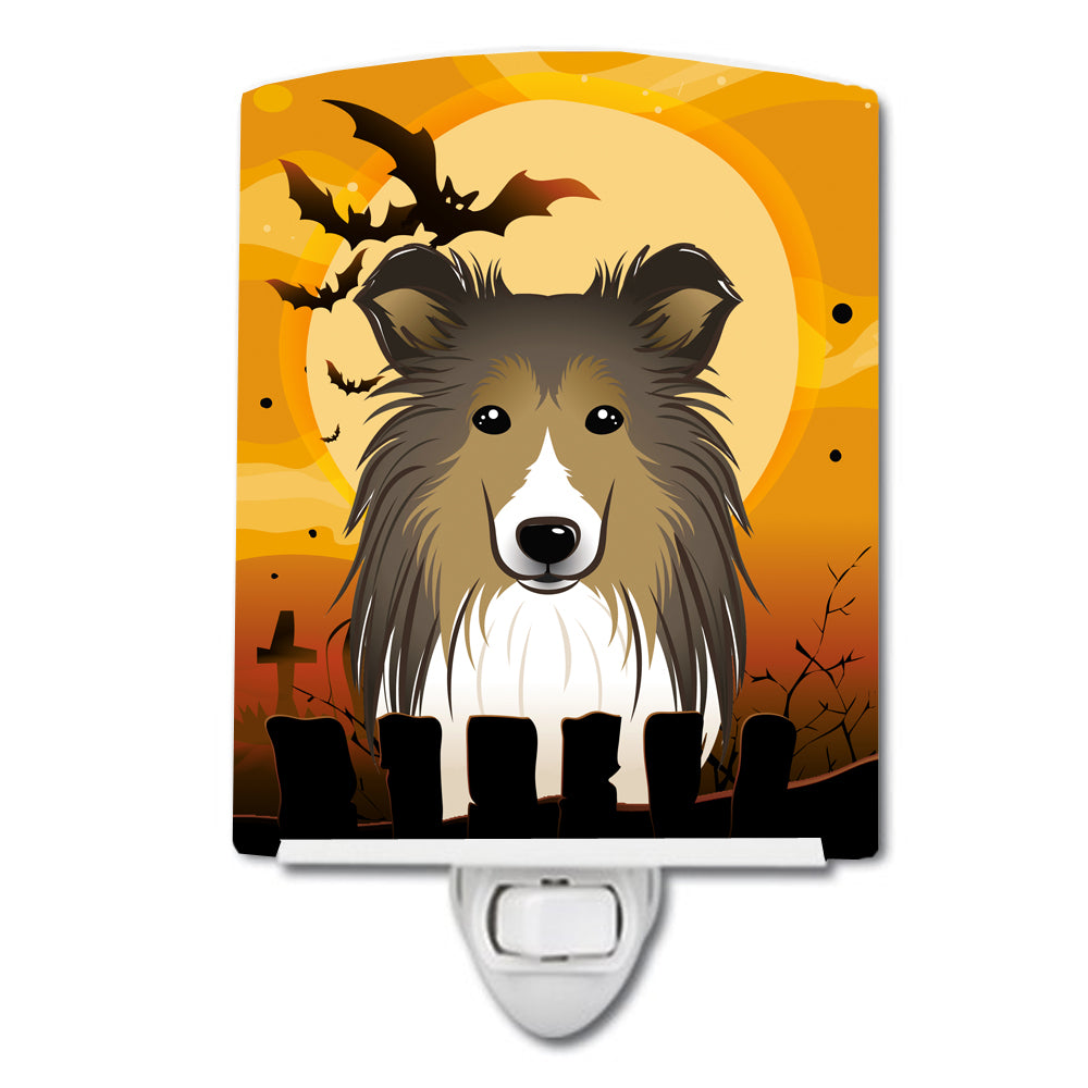 Halloween Sheltie Ceramic Night Light BB1800CNL - the-store.com