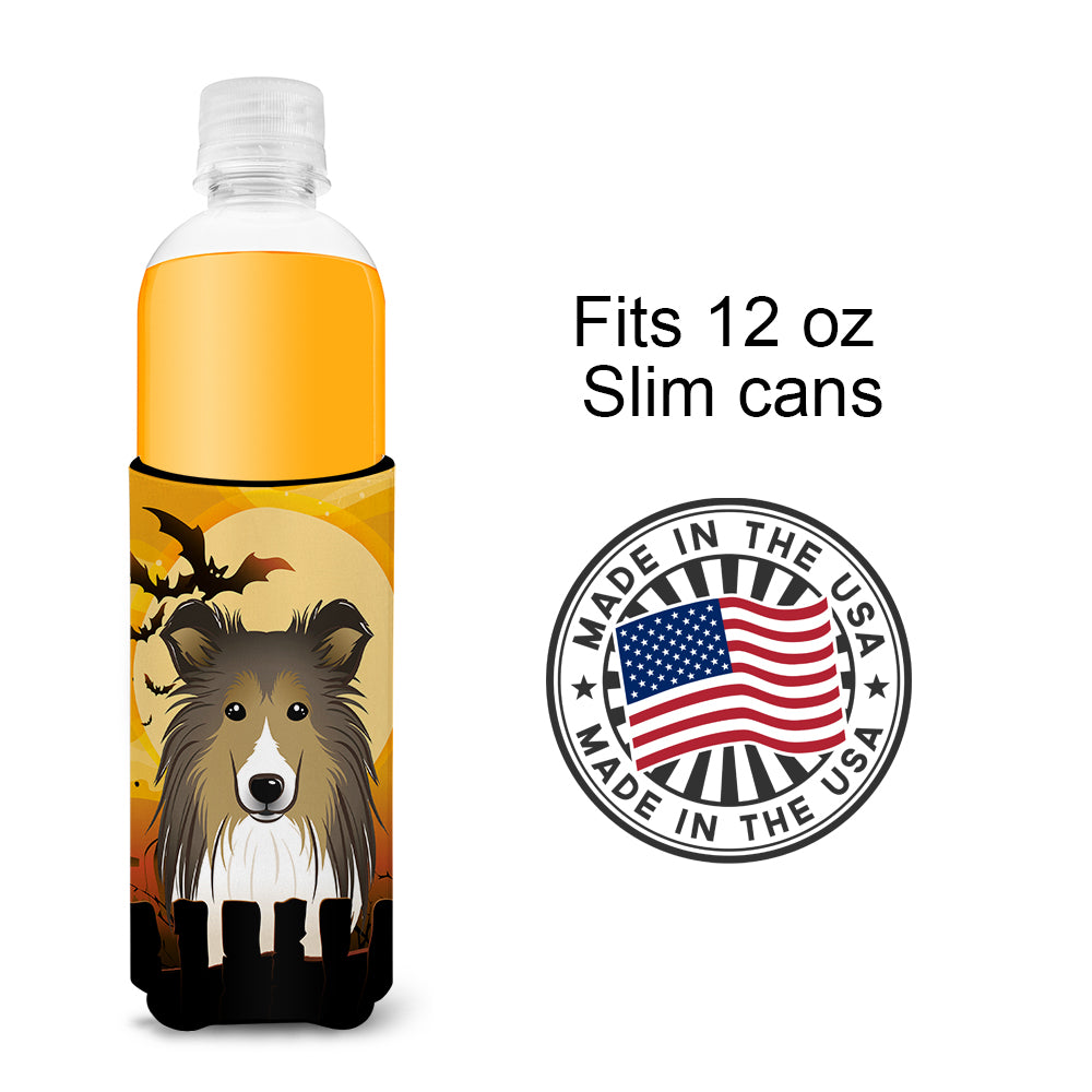 Halloween Sheltie Ultra Beverage Insulators for slim cans BB1800MUK  the-store.com.