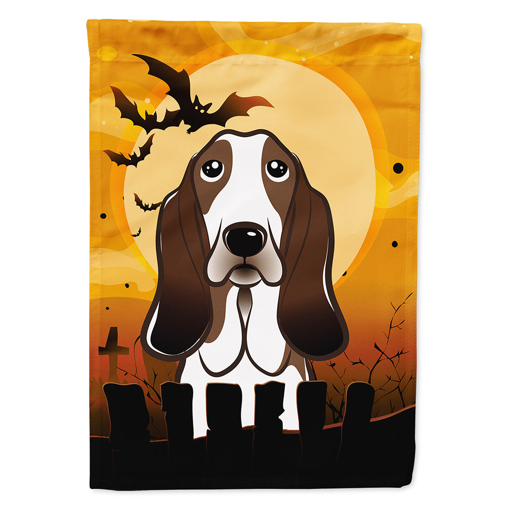 Halloween Basset Hound Flag Canvas House Size BB1801CHF  the-store.com.