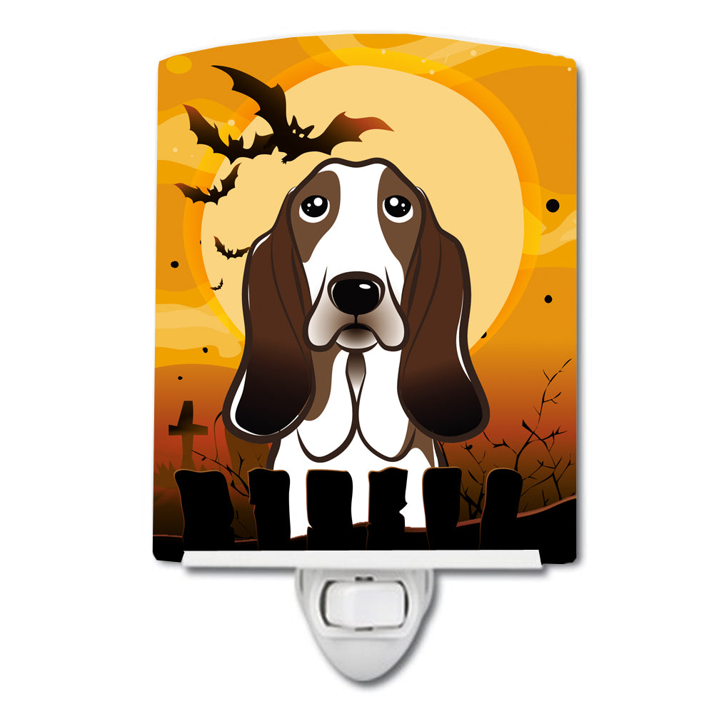 Halloween Basset Hound Ceramic Night Light BB1801CNL - the-store.com