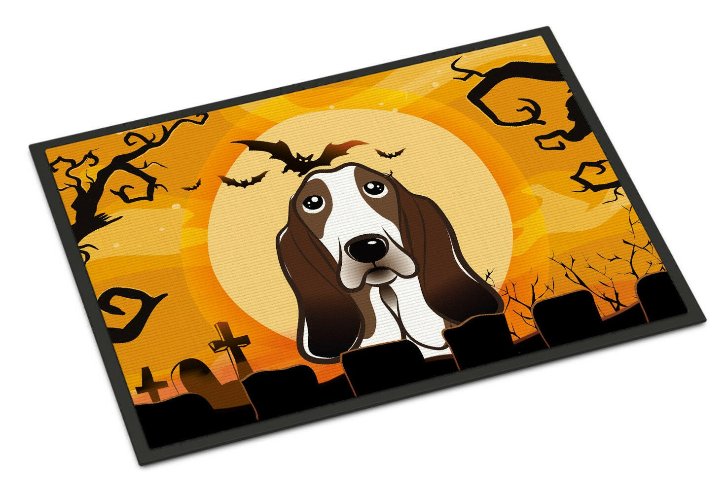 Halloween Basset Hound Indoor or Outdoor Mat 24x36 BB1801JMAT - the-store.com