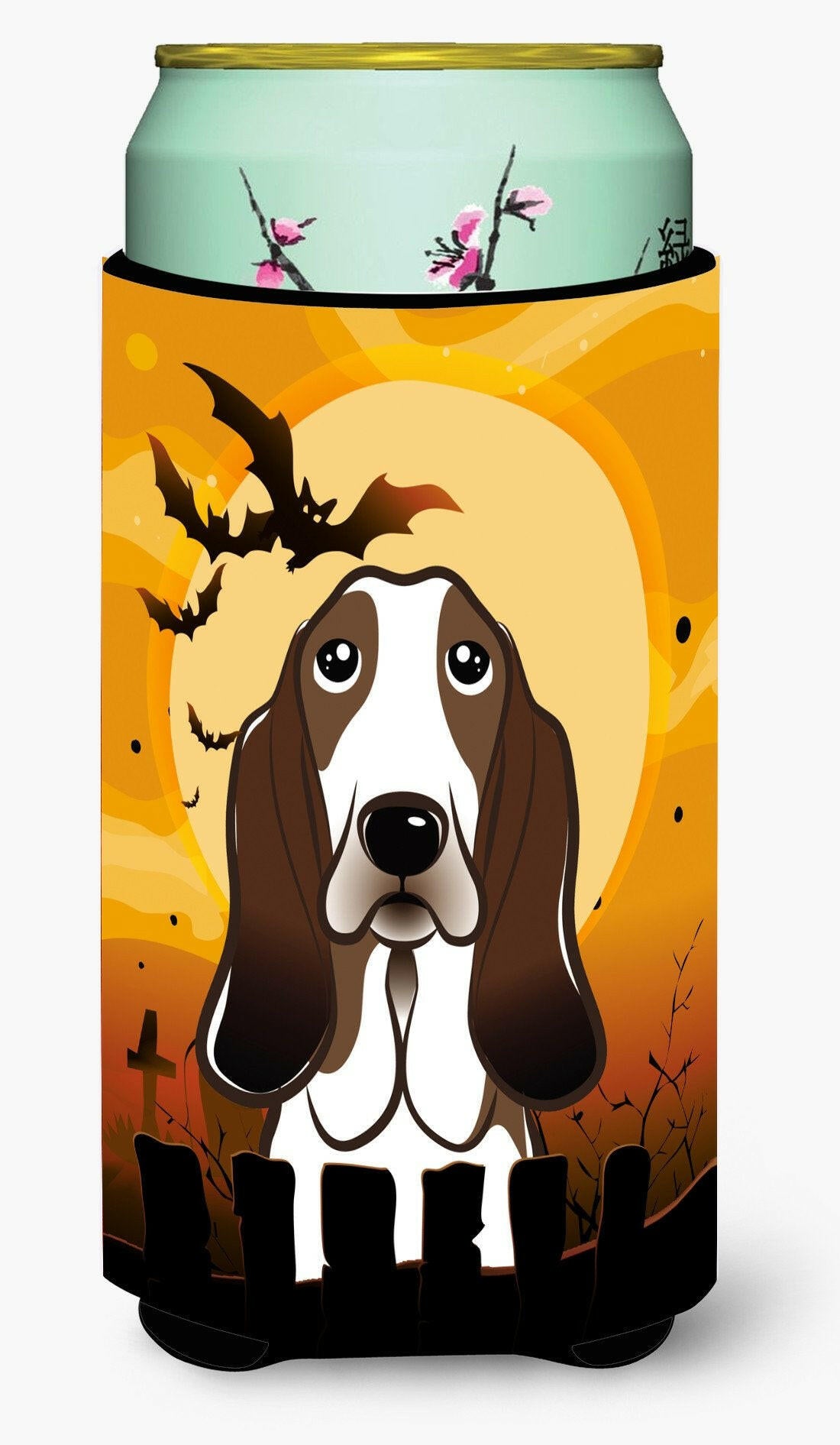 Halloween Basset Hound Tall Boy Beverage Insulator Hugger BB1801TBC by Caroline&#39;s Treasures