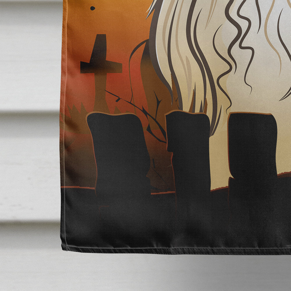 Halloween Afghan Hound Flag Canvas House Size BB1802CHF  the-store.com.