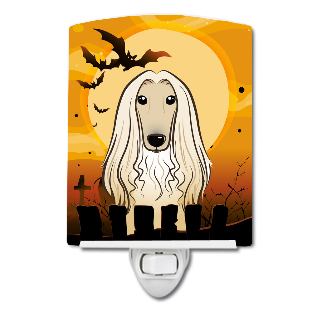 Halloween Afghan Hound Ceramic Night Light BB1802CNL - the-store.com