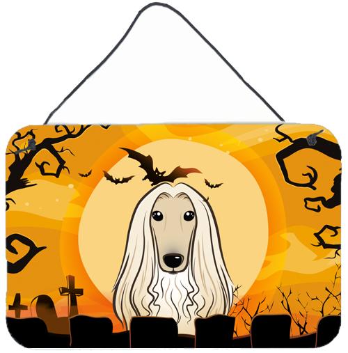 Halloween Afghan Hound Wall or Door Hanging Prints BB1802DS812 by Caroline&#39;s Treasures